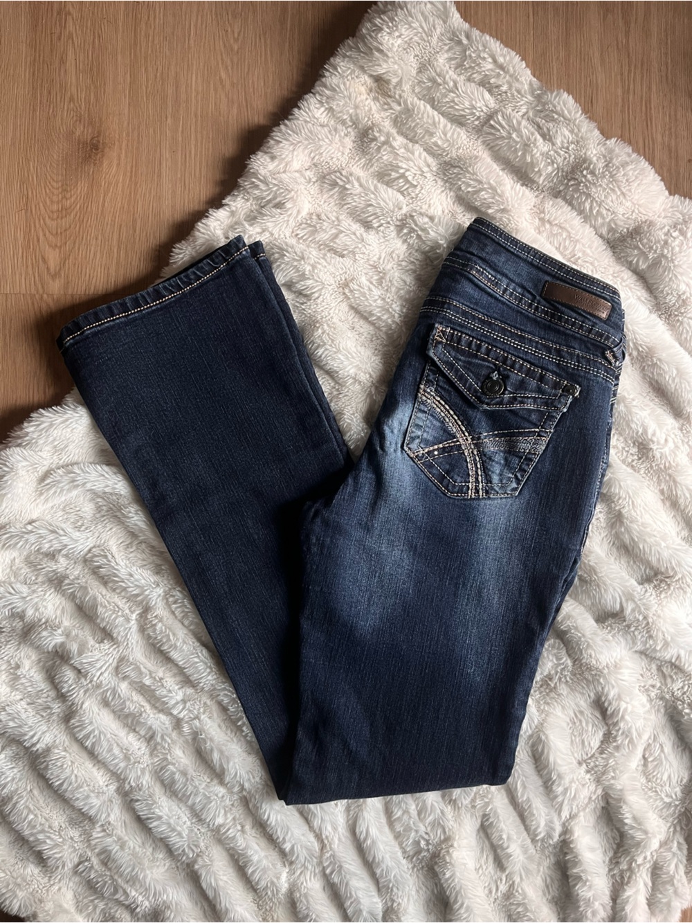 Wallflower Dark Blue Bootcut Jeans